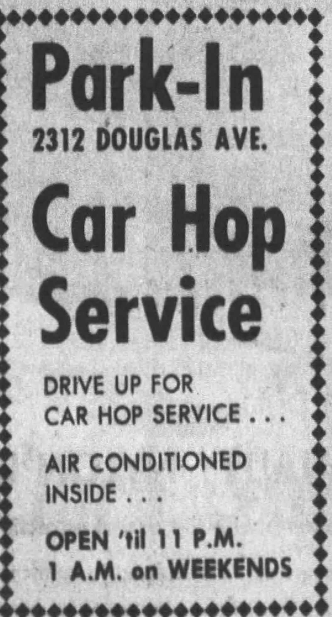 Park-In, 2312 Douglas Ave.